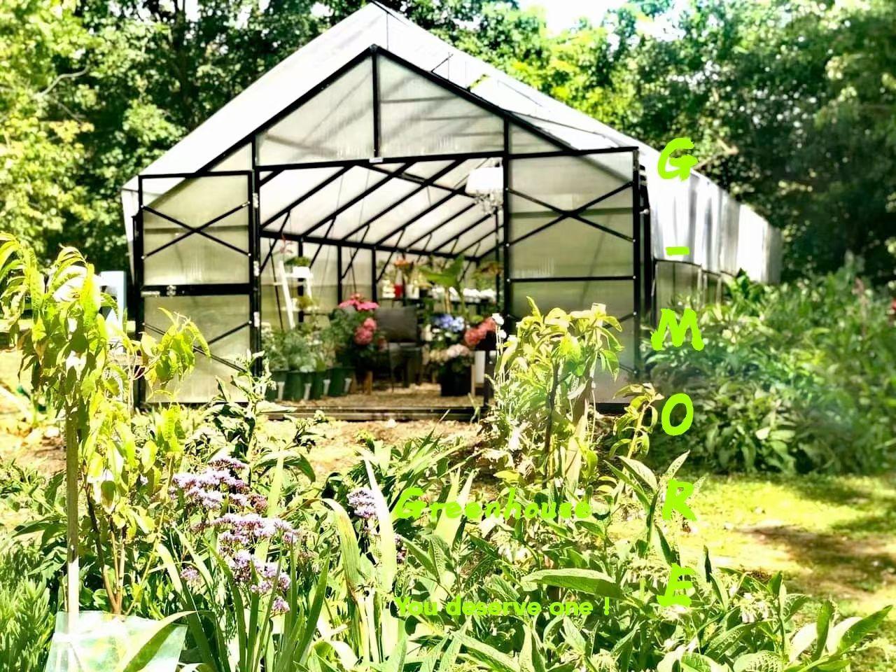 PC large Greenhouse TITAN series 4 meter width size