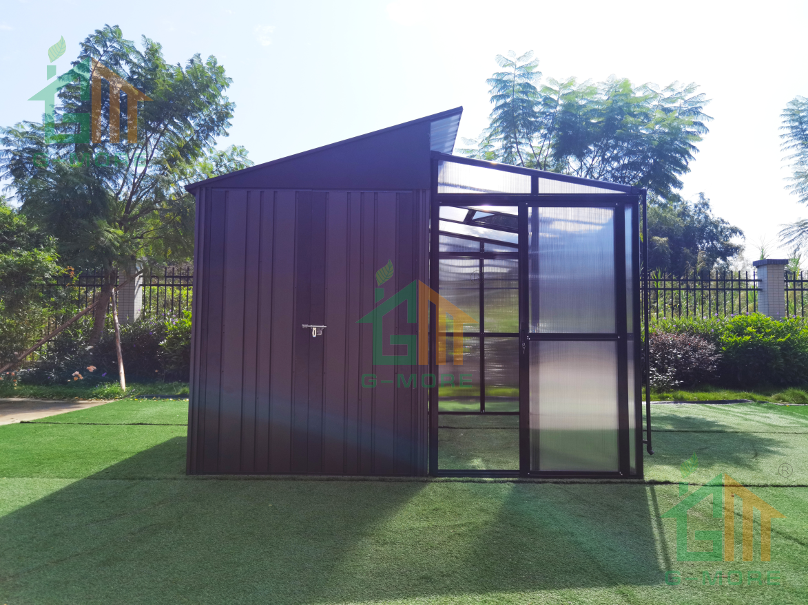 COMBO METAL SHEDS & GREENHOUSE COMBO 144