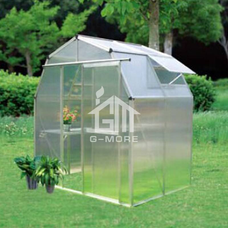 6'x4' Barn Style Greenhouse Structure Silver Color Greenhouse Garden