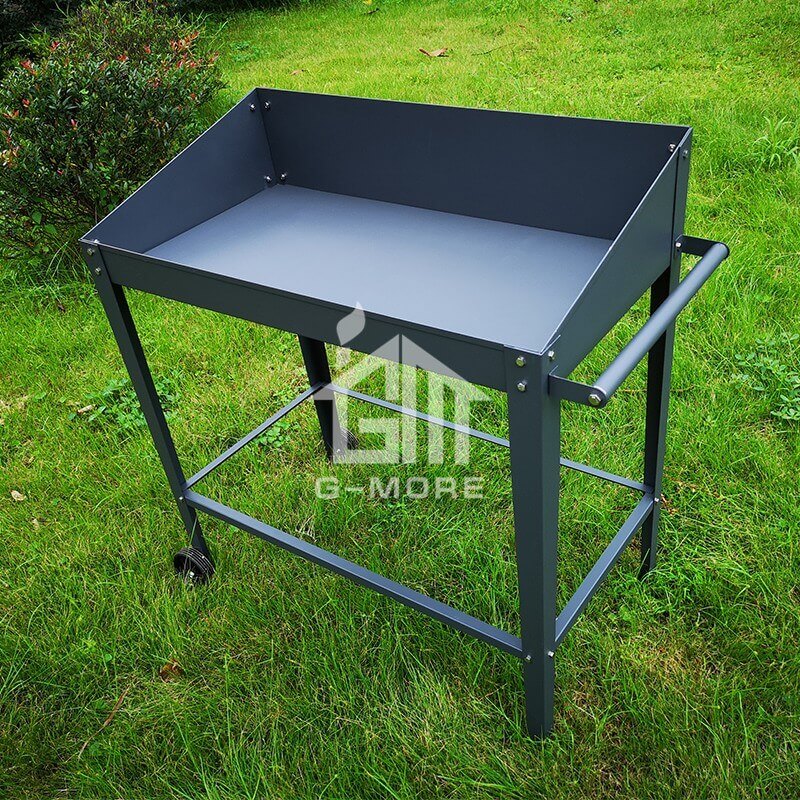 3.3'x1' G-MORE GARDEN PLANTER BOX,Stainless Bolt & nuts Versatile Steel Planter Bench