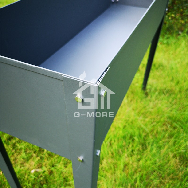 3.3'x1' G-MORE GARDEN PLANTER BOX,Stainless Bolt & nuts Versatile Steel Planter Bench