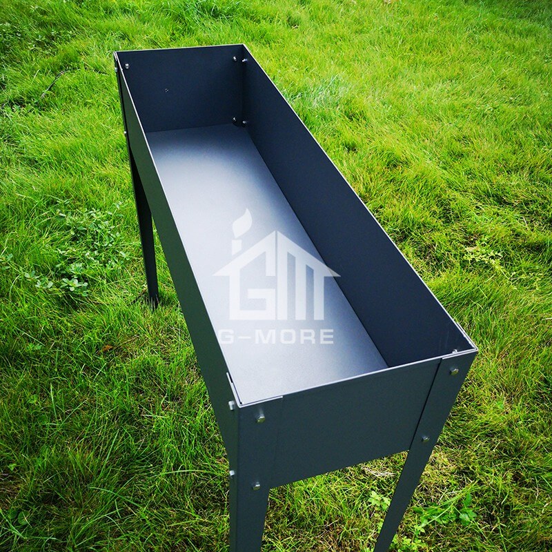 3.3'x1' G-MORE GARDEN PLANTER BOX,Stainless Bolt & nuts Versatile Steel Planter Bench