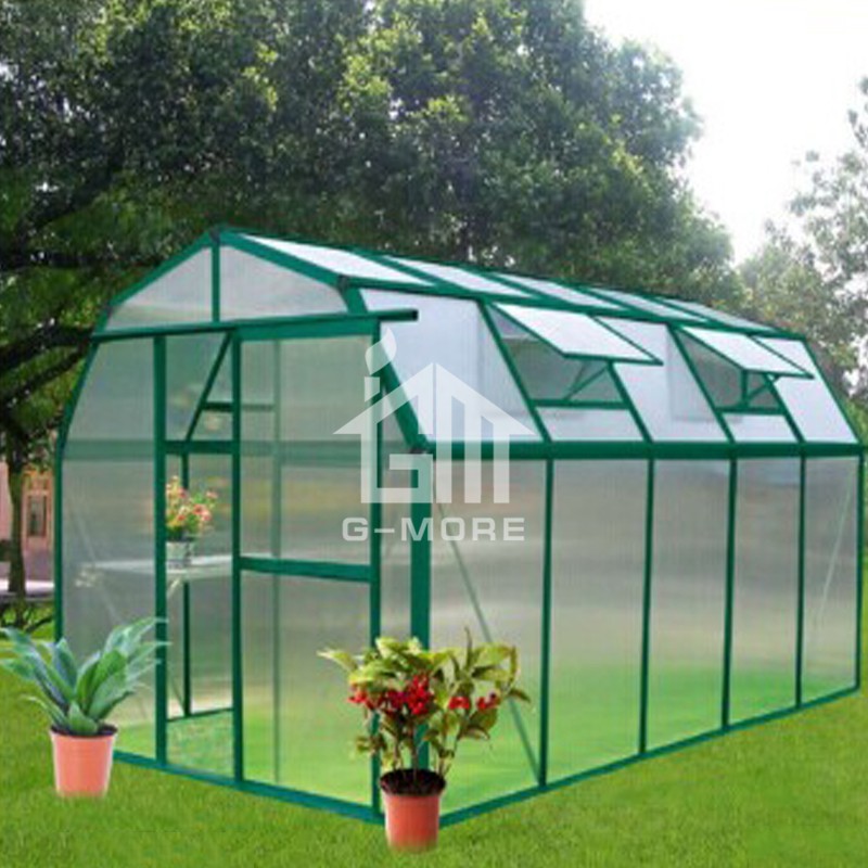 216x216cm Guangzhou Metal Frame Used Garden Greenhouse