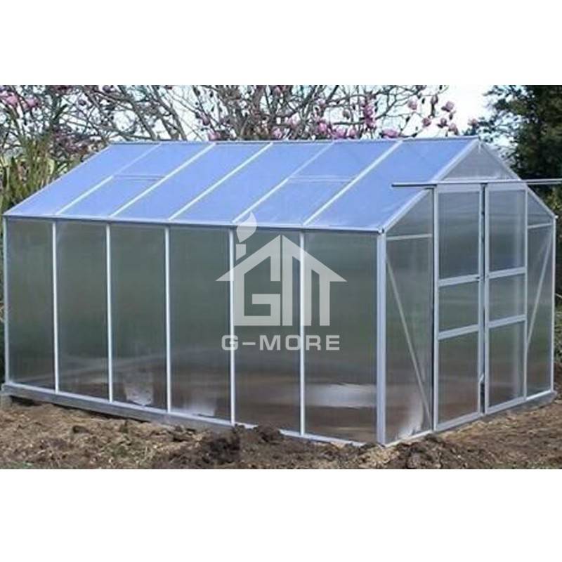 147x285cm Aluminum Greenhouse Manufacturer Traditional Series Aluminum/Polycarbonate Hobby Greenhouse