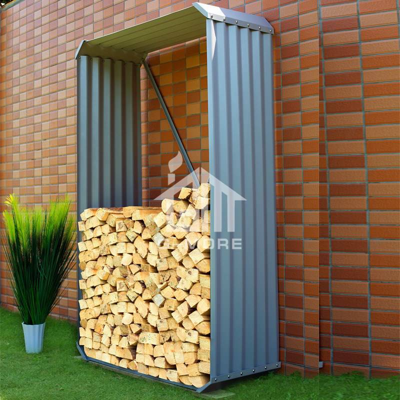 G-MORE Wholesale Rectangle Sliver Firewood Storage