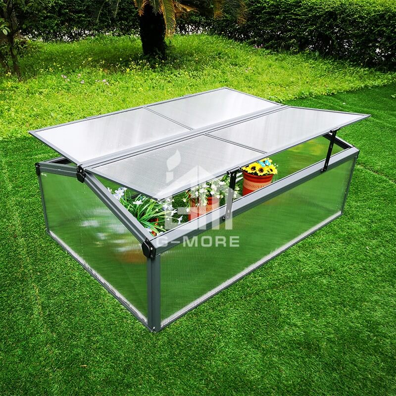 G-MORE Cold Frame, 4MM PC Aluminum Mini Greenhouse - GM42013