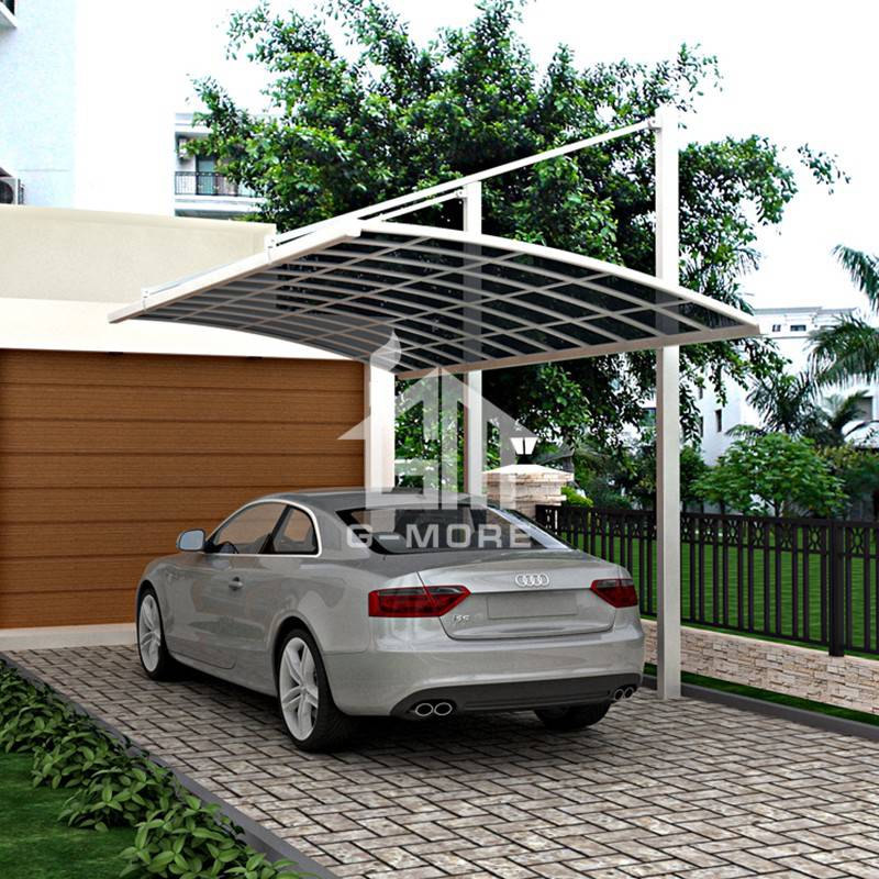 G-MORE Carport with cantilever, Customize aluminum frame Solid Polycarbonate - GM73002