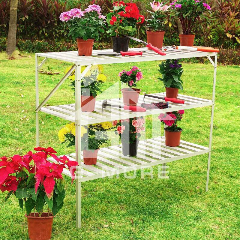 G-MORE Aluminum Staging, 3 Tier Shelf Rack - GM51013