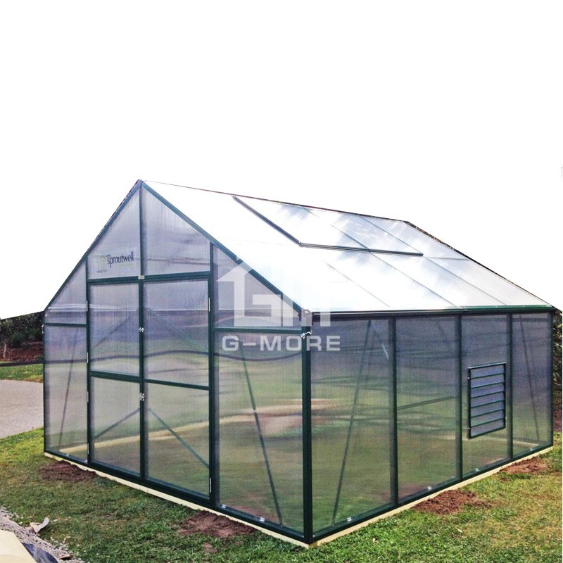 13'x26.4' Width Heavy Duty Aluminium Smart Greenhouse