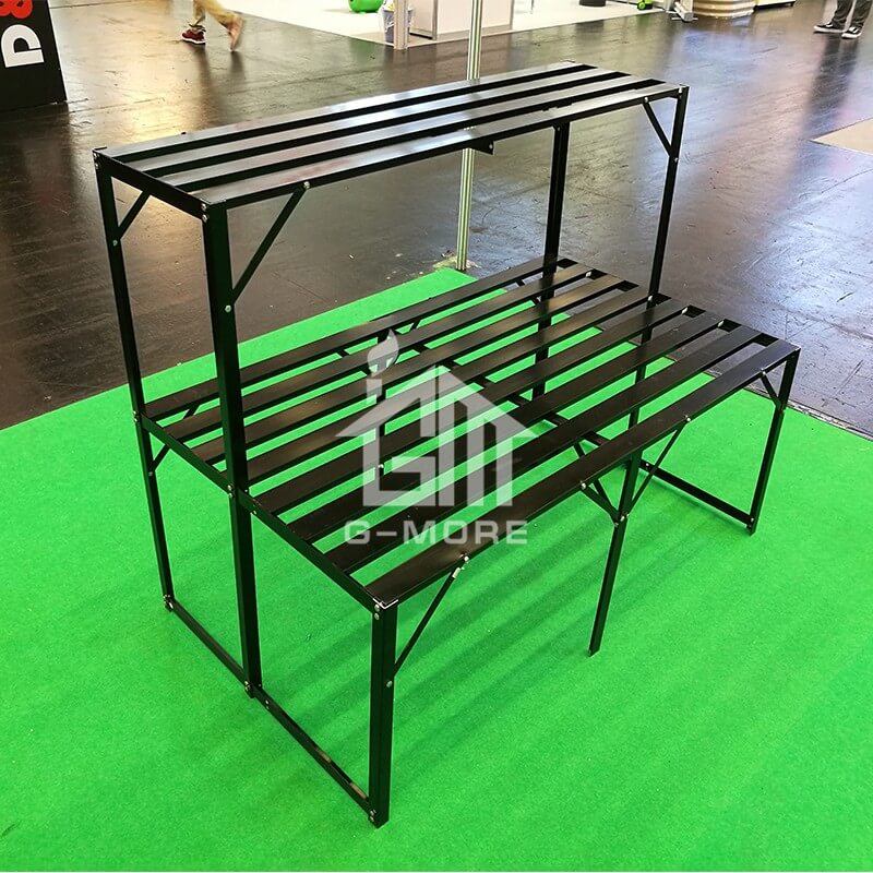 G-MORE Aluminum Staging, 2 Tier Shelf Rack - GM53012