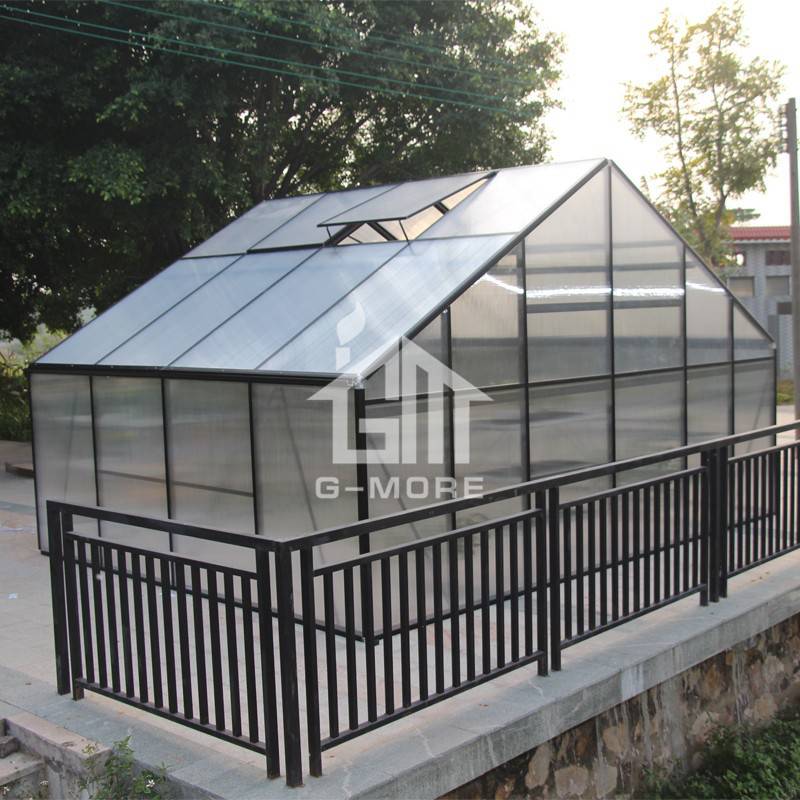 16'x40' 10mm Thick Greenhouse Polycarbonate + 5m Width Greenhouse Frame Garden House