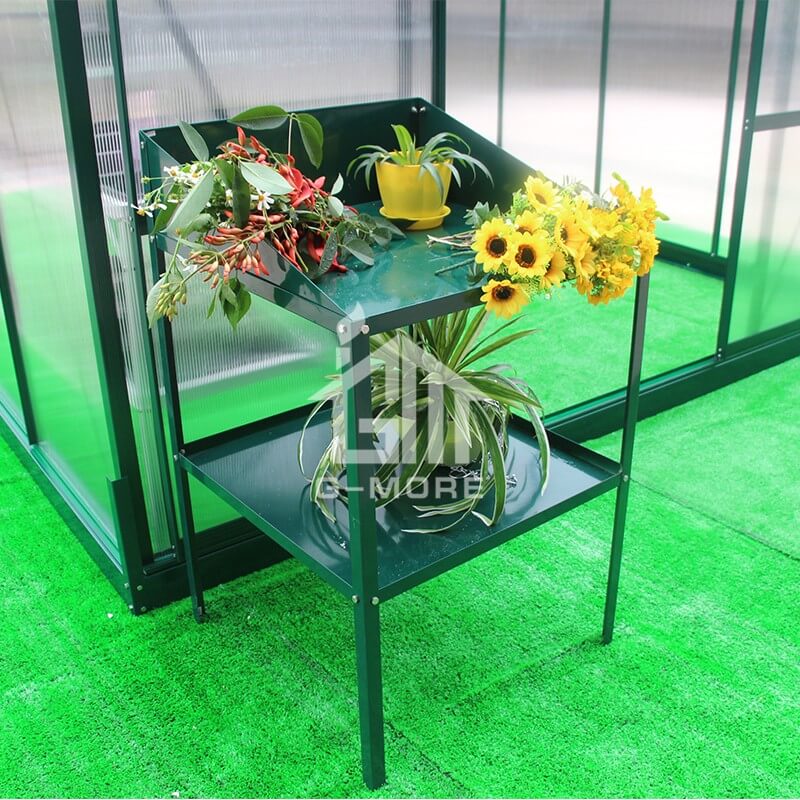 G-MORE Aluminum Staging, 2 Tier Shelf Rack - GM51071