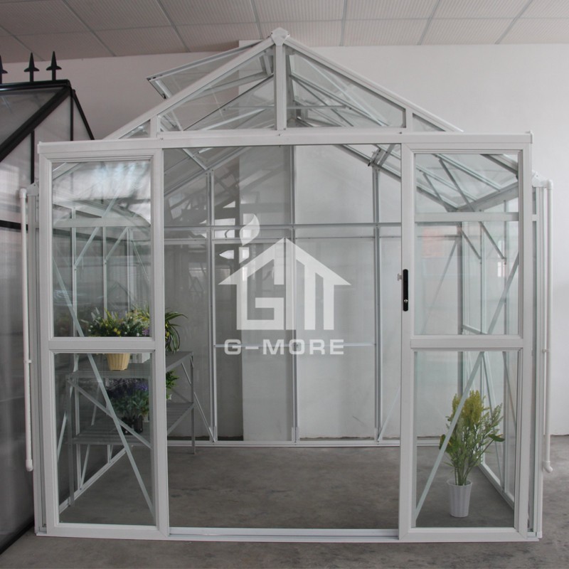 8'x25' G-MORE Premium Imperial Series Optional PC/Glass Glazing, Durable Easy DIY Freely Extended Glasshouse