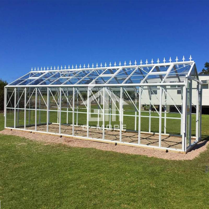 8'x25' G-MORE Premium Imperial Series Optional PC/Glass Glazing, Durable Easy DIY Freely Extended Glasshouse