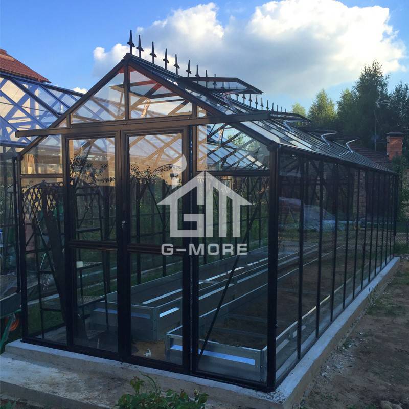 8'x25' G-MORE Premium Imperial Series Optional PC/Glass Glazing, Durable Easy DIY Freely Extended Glasshouse