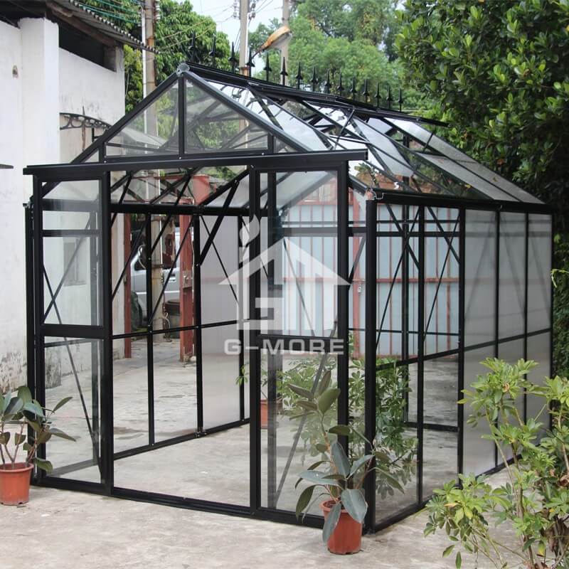 8'x25' G-MORE Premium Imperial Series Optional PC/Glass Glazing, Durable Easy DIY Freely Extended Glasshouse