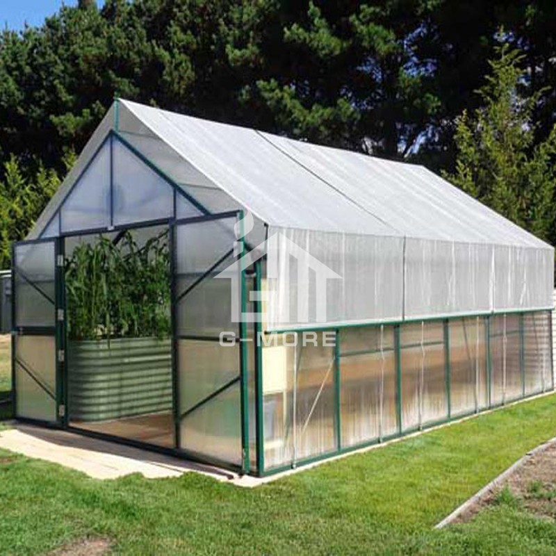 13'x20' G-MORE  4M Width/6M Length Heavy Duty Grow Smart Aluminium 10MM Polycarbonate Green Hobby Greenhouse