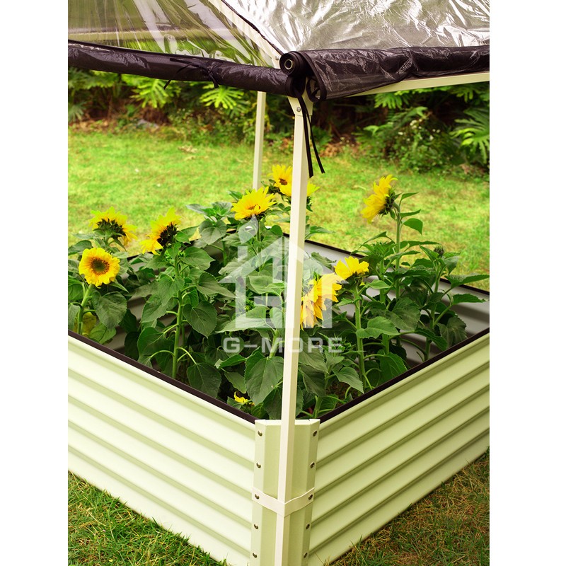 G-MORE 110 x 110 x 150cm Garden Grow Bed With Cover