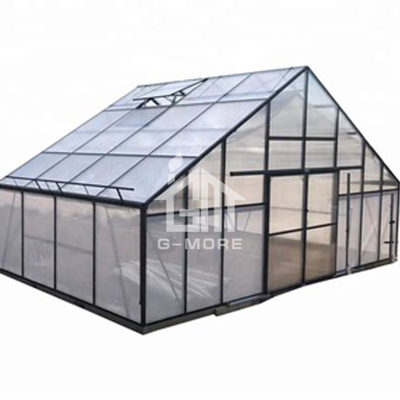 25'x 13' G-more Titam Series 7M Width PC Sheet Cover and Large Size Agricultural Greenhouse - GM32704