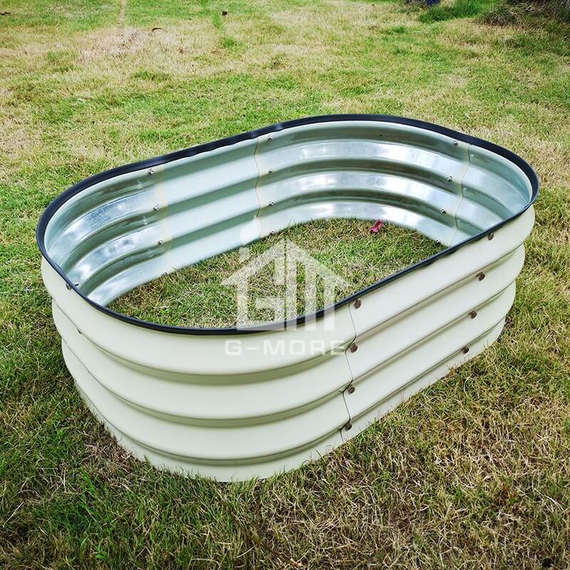 G-MORE 60 x 90CM Fast Assembly Creme Raised Garden Beds