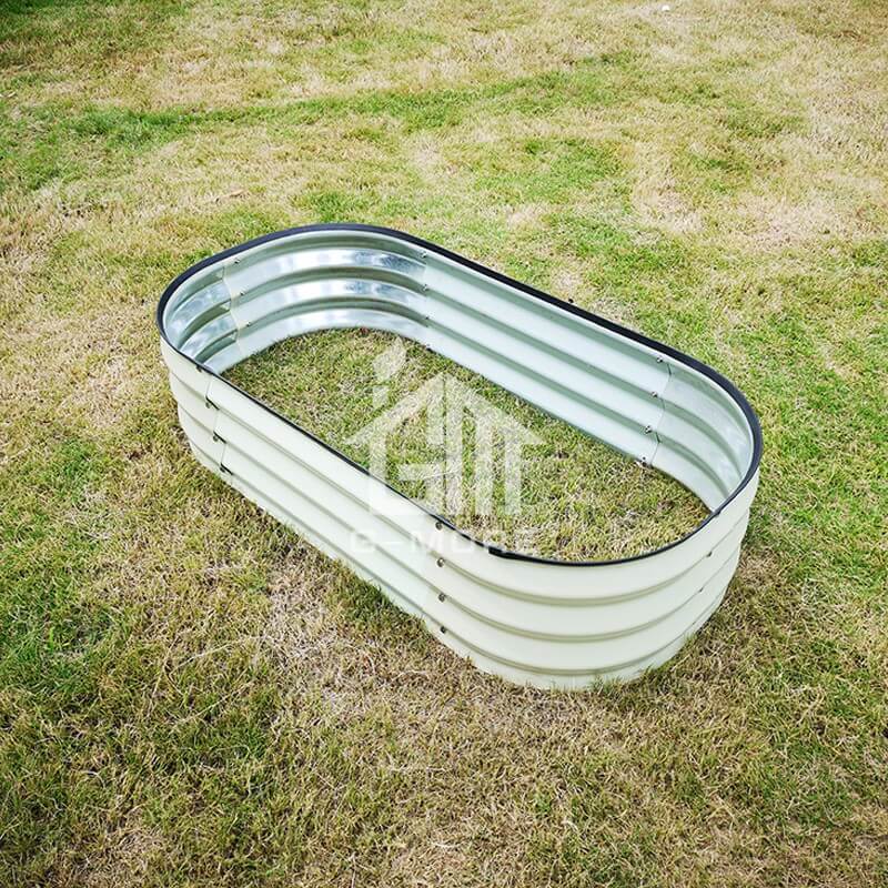 G-MORE 60 x 120CM Fast Assembly Creme Raised Garden Beds