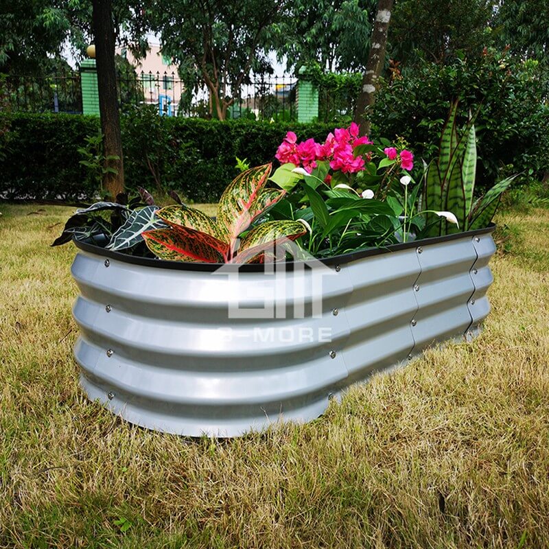 G-MORE 60 x 120CM Fast Assembly Sliver Raised Garden Beds