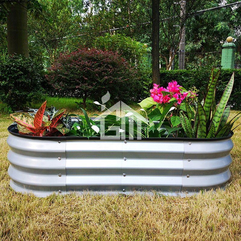 G-MORE 60 x 120CM Fast Assembly Sliver Raised Garden Beds