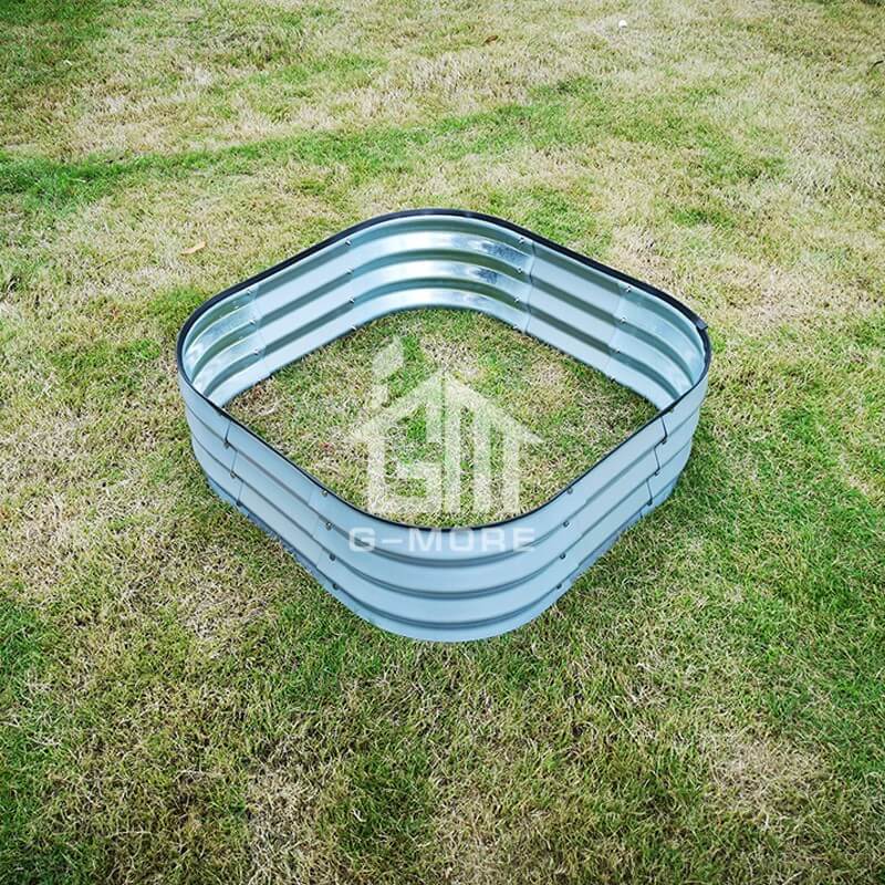 G-MORE 90 x 90CM Fast Assembly Sliver Raised Garden Beds