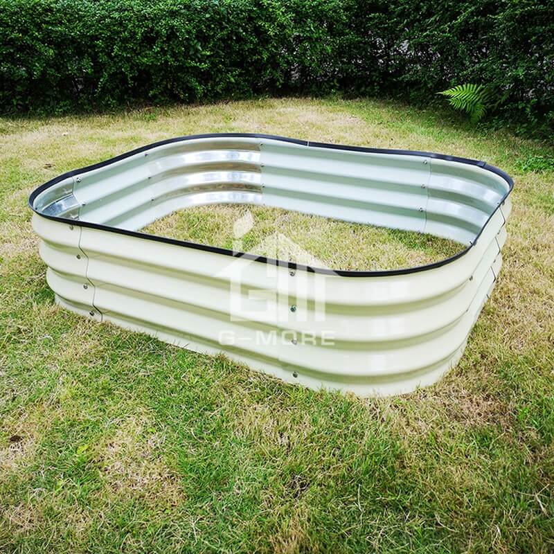 G-MORE 90 x 120CM Fast Assembly Creme Raised Garden Beds