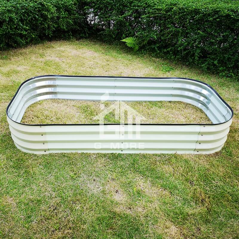 G-MORE 90 x 180CM Fast Assembly Creme Raised Garden Beds