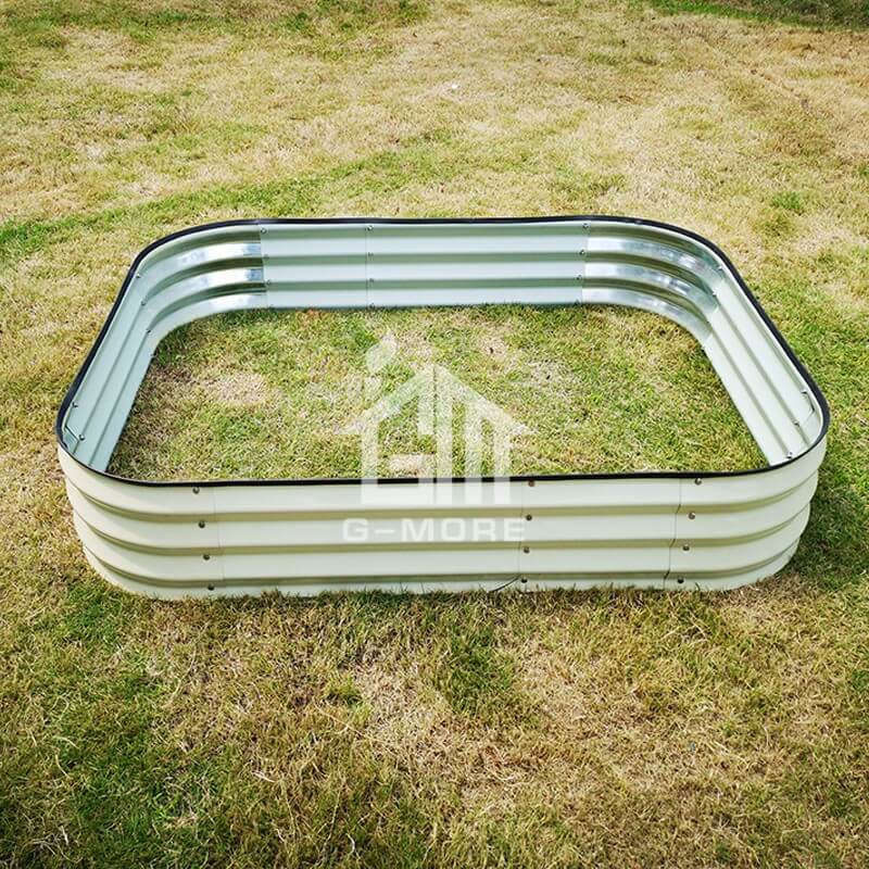 G-MORE 120 x 150CM Fast Assembly Creme Raised Garden Beds