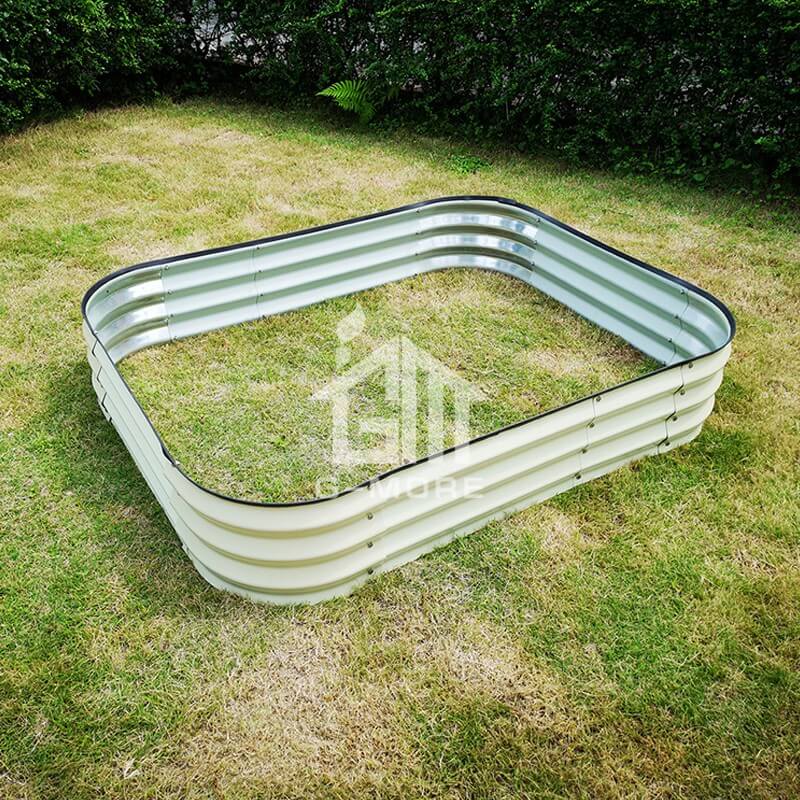 G-MORE 120 x 150CM Fast Assembly Creme Raised Garden Beds