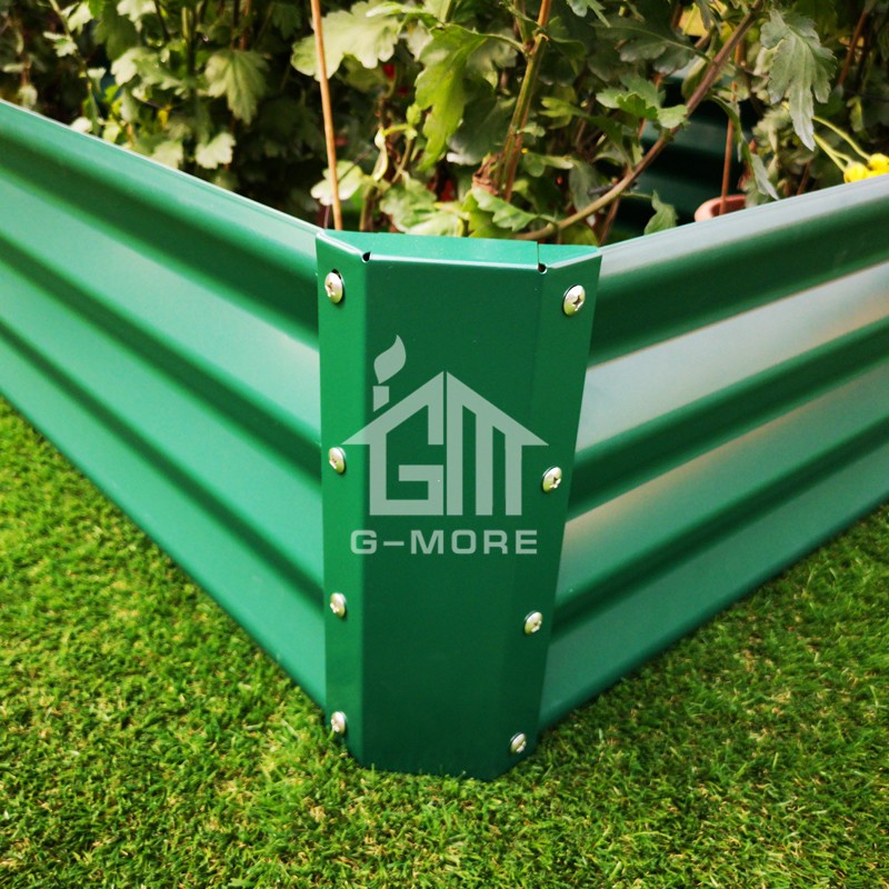 G MORE 60X60 CM Wholesale Green Rectangular Vegetable Gardening Metal  Raised Garden Beds