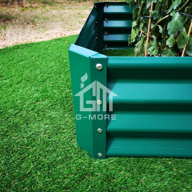 G MORE 60X60 CM Wholesale Green Rectangular Vegetable Gardening Metal  Raised Garden Beds