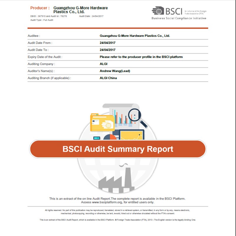 BSCI Factory Audit